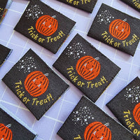 "TRICK OR TREAT - Halloween Edition" Woven Label Pack - Sew Anonymous