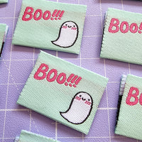 "BOO! - Halloween Edition" Woven Label Pack - Sew Anonymous