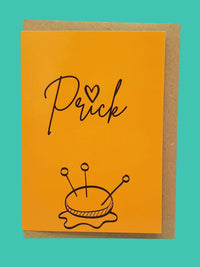 "PRICK" Sewing Themed Greeting Card - Sew Anonymous