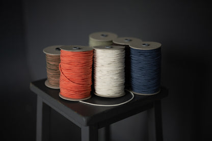 3mm Recycled Cotton Elastic - Ecru - Merchant & Mills (Sold Per Meter)