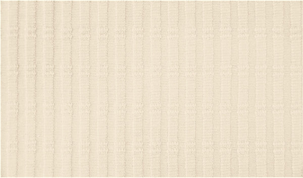 Striped Jacquard Cotton Jersey - European Import - Oeko-Tex® - Ecru