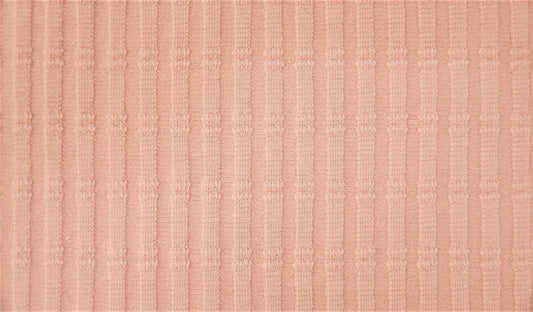 Striped Jacquard Cotton Jersey - European Import - Oeko-Tex® - Rose