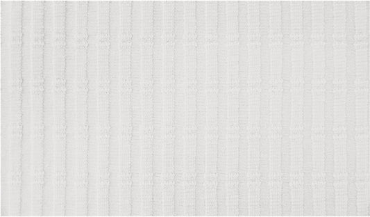 Striped Jacquard Cotton Jersey - European Import - Oeko-Tex® - White