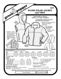 Adult’s Plush Polar Jacket & Vest Pattern - 507 - The Green Pepper Patterns