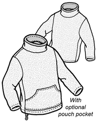Kid’s Mock Turtle Polar Sweater Pattern - 521 - The Green Pepper Patterns
