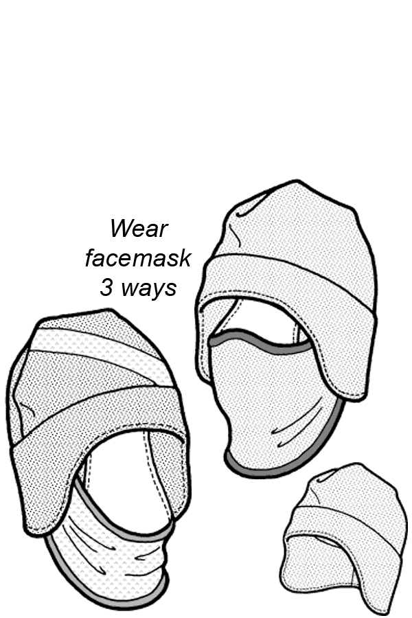 Tuck-Away Balaclava Pattern - 550 - The Green Pepper Patterns