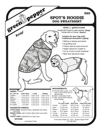 Spot’s Hoodie Dog Sweatshirt Pattern - 560 - The Green Pepper Patterns