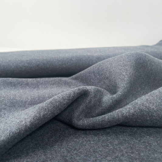 Organic Cotton Polar Fleece - European Import - Dark Grey