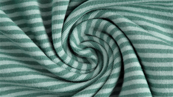 Yarn Dyed Stripe - Tricot Knit - Oeko-Tex® - European Import - Mint