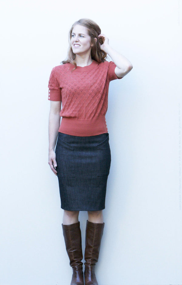 The Alberta Street Pencil Skirt Sewing Pattern - Sew House Seven
