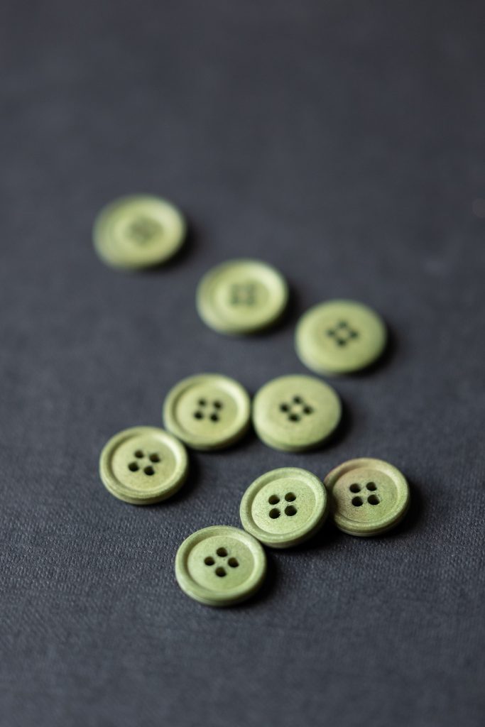 Organic Cotton Button - Various Colors - European Import - Merchant & Mills - 11mm & 15mm