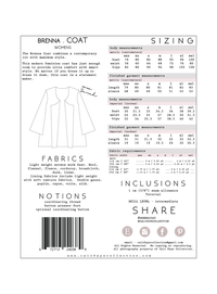 Brenna Coat Sewing Pattern - Cali Faye Collection