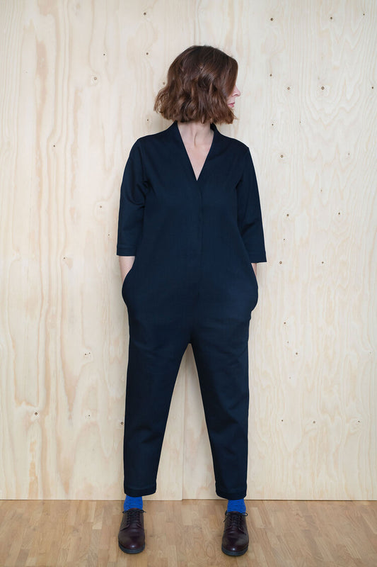 V-Neck Jumpsuit Pattern - The Assembly Line