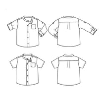 Paris Shirt Sewing Pattern - Baby 6M/4Y - Ikatee