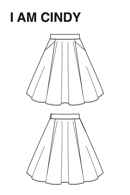 I am CINDY (Mini / Kids) - Skirt Pattern -  I AM PATTERNS