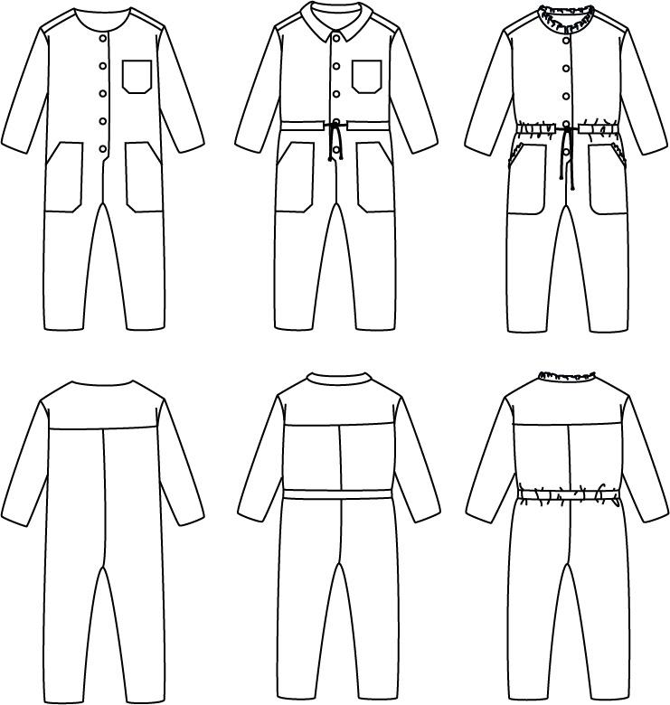 Brooklyn Jumpsuit Sewing Pattern - Kids 3/12Y - Ikatee