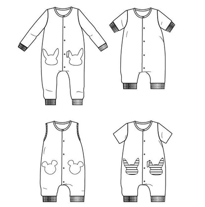 Lisboa Jumpsuit / Playsuit Sewing Pattern - Baby 6M/4Y - Ikatee