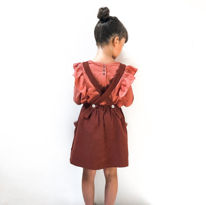 Hibiscus Blouse & T-Shirt Sewing Pattern- Girl 3/12Y - Ikatee