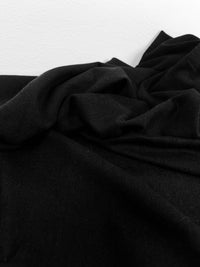 Bamboo Organic Cotton Stretch French Terry - 280gsm - Black