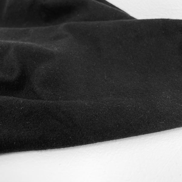 Organic Cotton Flannel 155gsm - Black