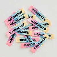 "HANDMADE" Rainbow Woven Label Pack - Kylie And The Machine