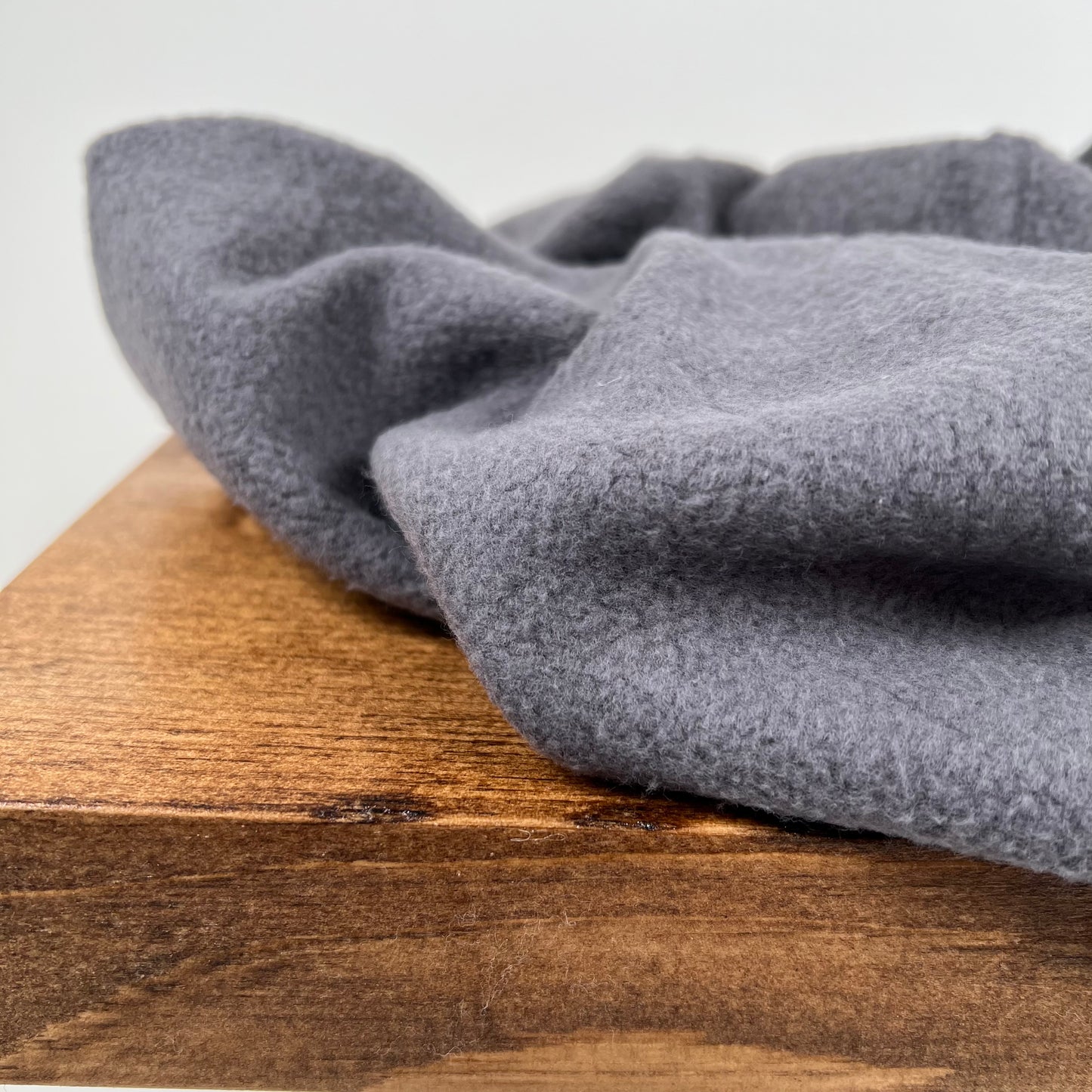 Mediumweight Organic Cotton Fleece - Grown & Made in USA - Graphite