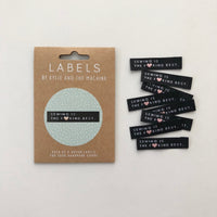"SEWING IS THE F*CKING BEST" Woven Label Pack - Kylie And The Machine
