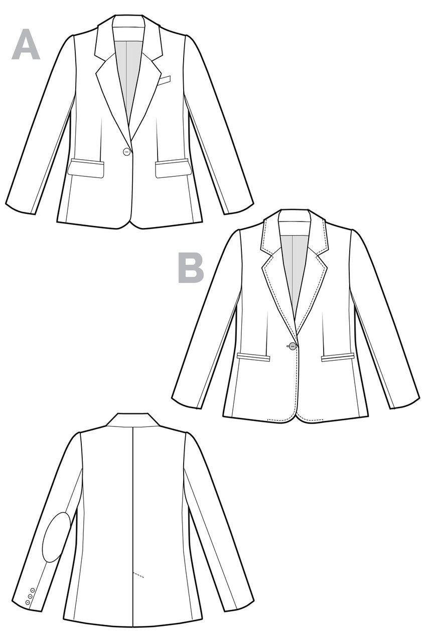 Jasika Blazer Pattern - Closet Core Patterns