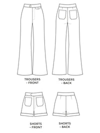 Jessa Trousers / Shorts Pattern - Tilly And The Buttons