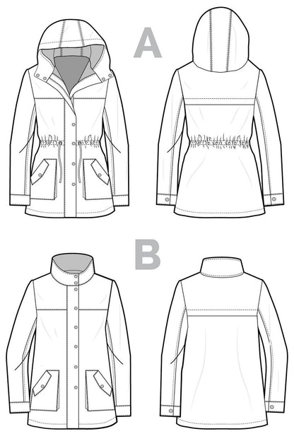 Kelly Anorak Jacket Pattern - Closet Core Patterns