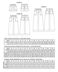Lander Pants & Short Sewing Pattern - True Bias
