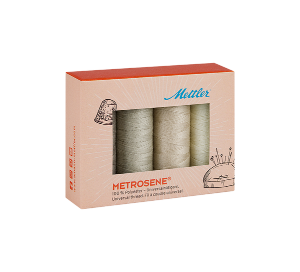 Mettler Metrosene® Polyester Thread Kit of 4 Spools - Beige