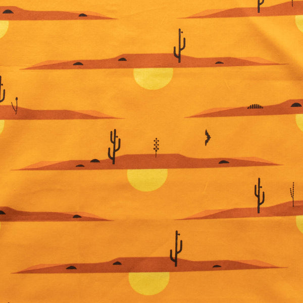 Desert At Dusk -  Charley Harper The Desert - Birch Fabrics - Poplin