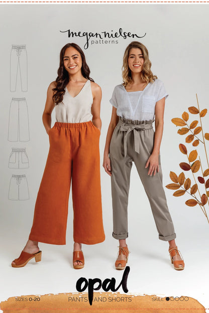 Opal Pants & Shorts - Megan Nielsen Patterns - Sewing Pattern