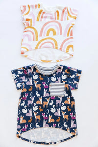 Mini Briar Sweater and T-shirt - 2-12 Yrs - Megan Nielsen Patterns - Sewing Pattern