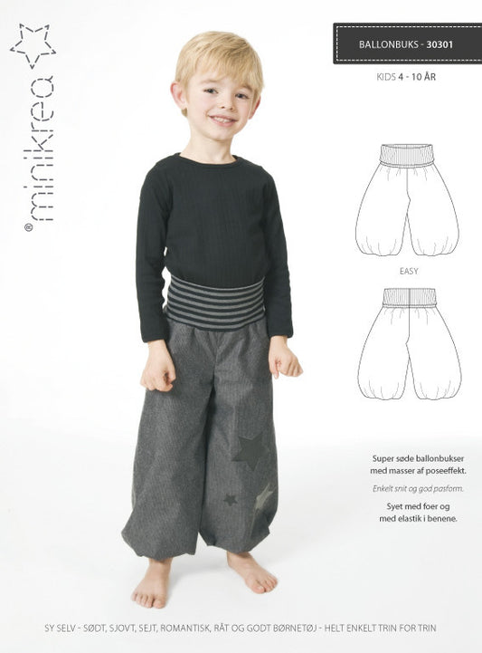 Balloon Pants -  Minikrea - Pattern - 4-10 yr