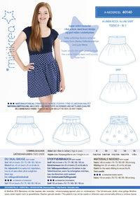 A-Line Skirt - Minikrea - Pattern - 8-16yrs