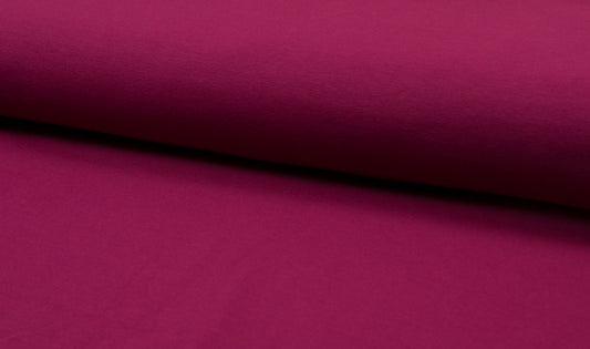 Organic Cotton Stretch Jersey - European Import - Oeko-Tex® - Raspberry