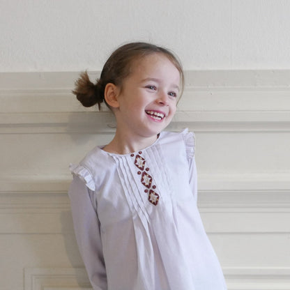 Hellebore Blouse Sewing Pattern - Girl 3/12Y - Ikatee