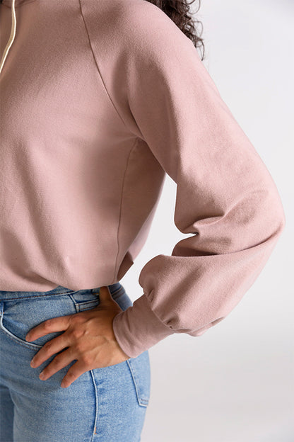 Page Cropped Hooded Sweatshirt Pattern - Chalk + Notch