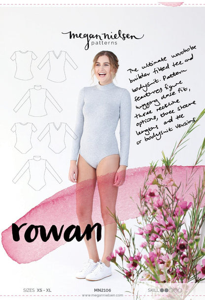 Rowan Bodysuit & Tee - Megan Nielsen Patterns - Sewing Pattern