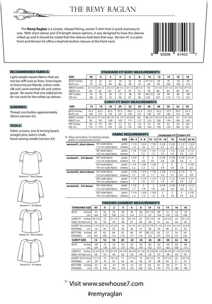 Remy Raglan Top Sewing Pattern - Sew House Seven