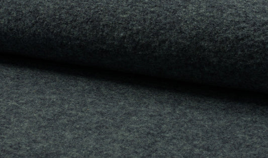 Boiled Wool - European Import - Navy Melange