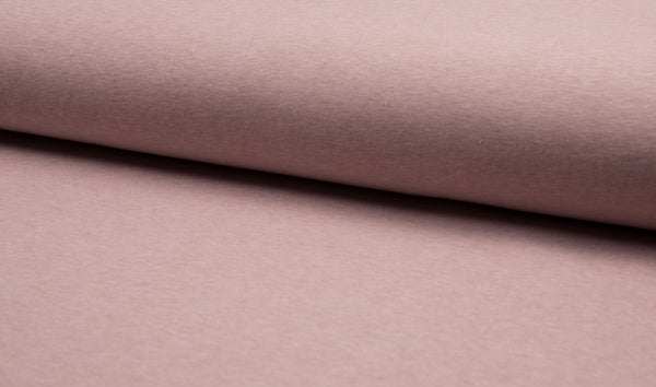 Melany Melange Sweat/Fleece - European Import - Oeko-Tex® - Dusty Pink