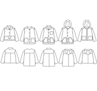 Sam Parka & Jacket Sewing Pattern - Kids Unisex 3/12Y - Ikatee