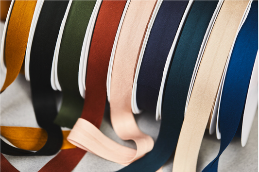 Solid Bias Tape - 18 mm - Mind The Maker - 14 Colors (Sold Per Meter)