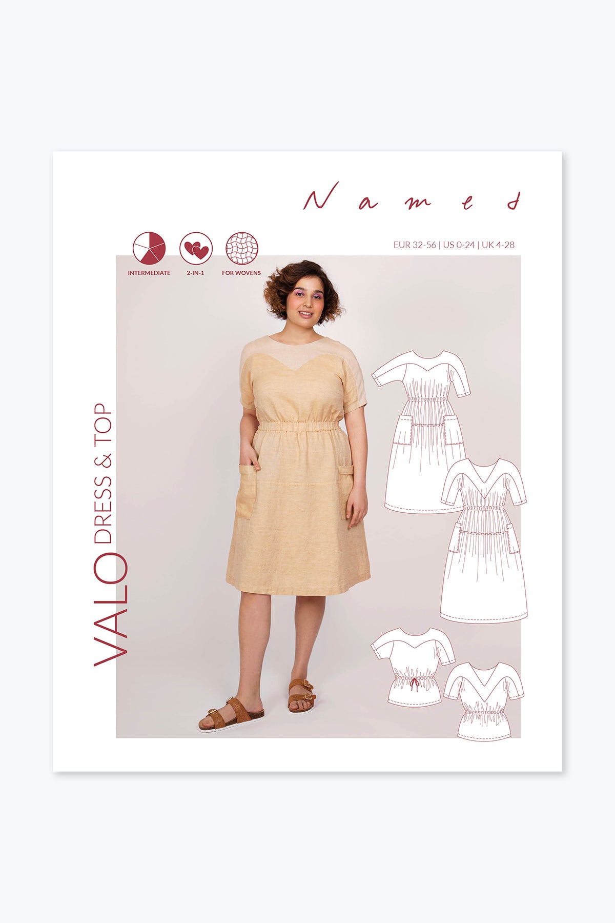 Valo Dress + Top - Named Clothing - Sewing Pattern