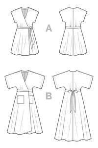 Elodie Wrap Dress Pattern - Closet Core Patterns