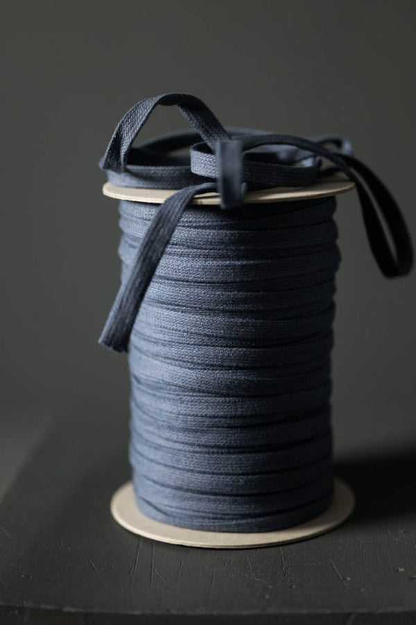 Recycled Cotton Drawstring - Mid Blue - Merchant & Mills (Sold Per Meter)