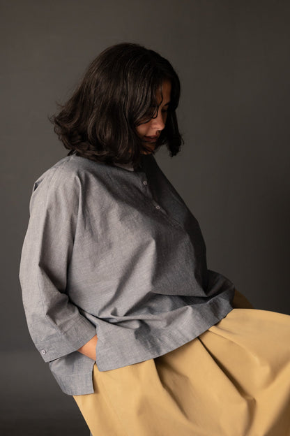 The Ellsworth Oversized Boxy Shirt PDF Pattern - Merchant & Mills